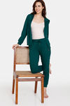 Zivame Soft Terry Fabric Knit Cotton Loungewear Pants - Rain Forest — thumbnail 4
